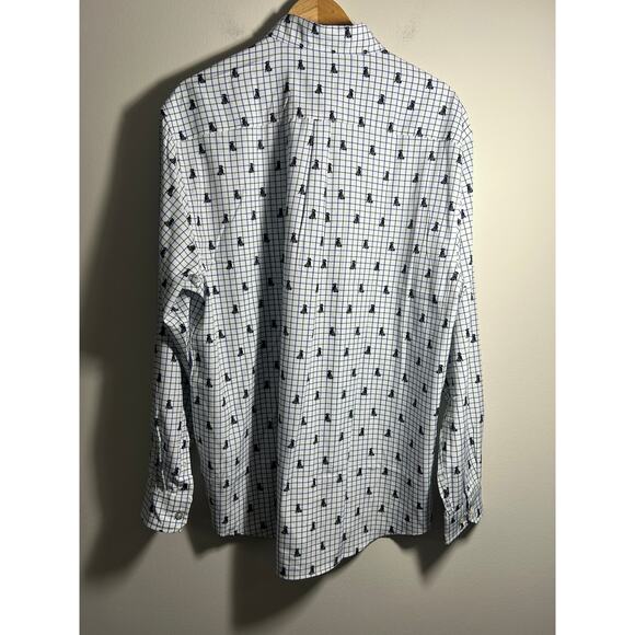 Men's Kevin's Plantation Collection Long Sleeve Button down  XL NWT Dog Print - Picture 4 of 10